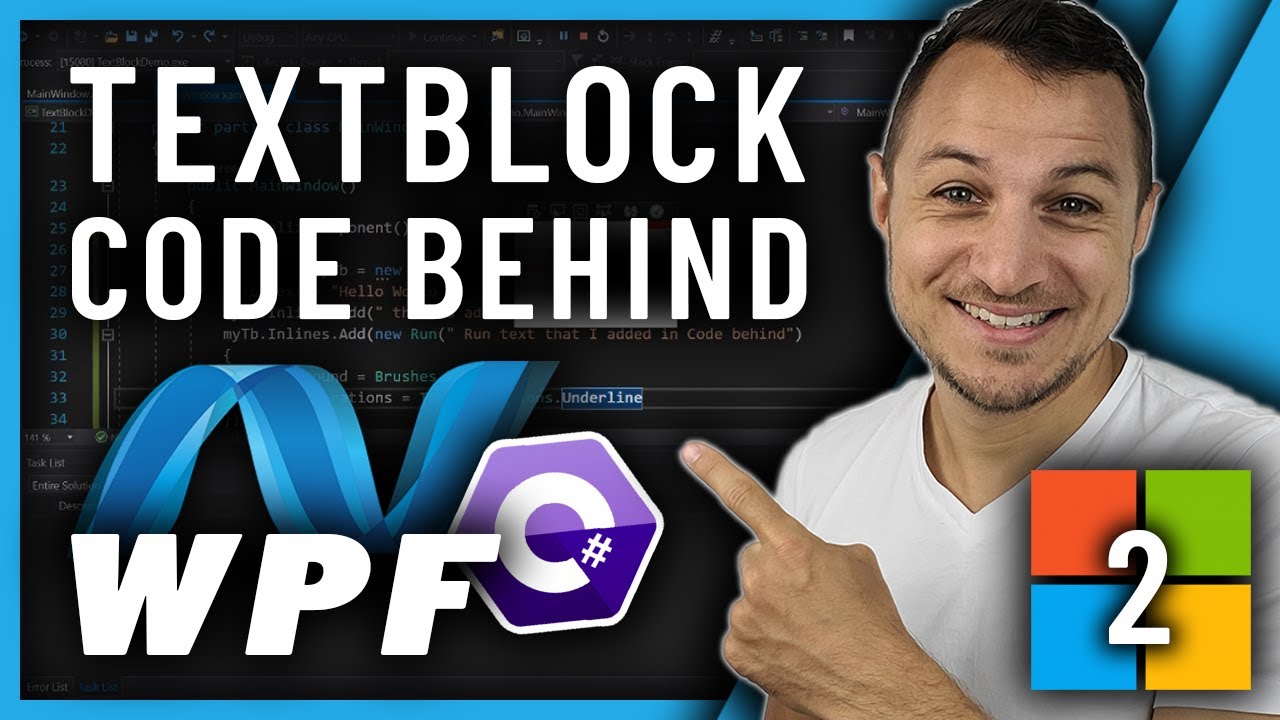 CODE BEHIND для отображения текста вместо XAML? Давайте попробуем!