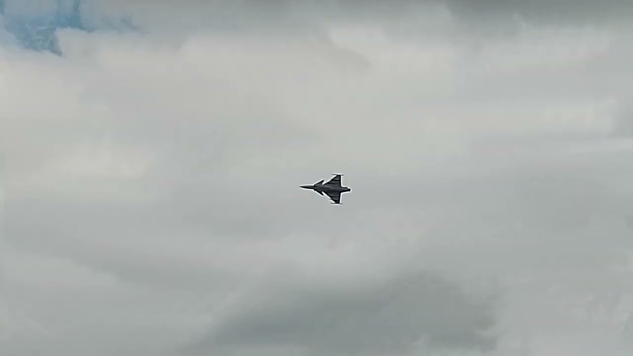 Jas 39 Gripen uppvisning på Edps i Emmaboda 2025.