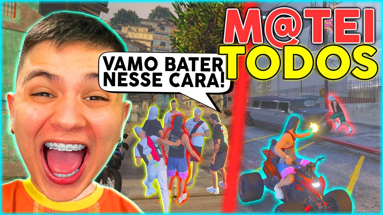 FORAM ME BATER, M@TEI GERAL KKKJ - GTA RP (Paulinho o LOKO)