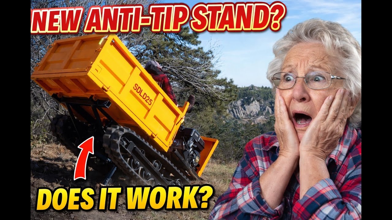 Testing the tip prevention on the SDLD25 Mini Dump Truck