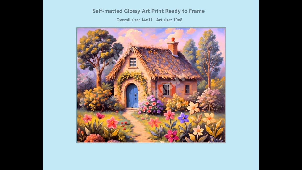 BLUE DOOR COTTAGE ART