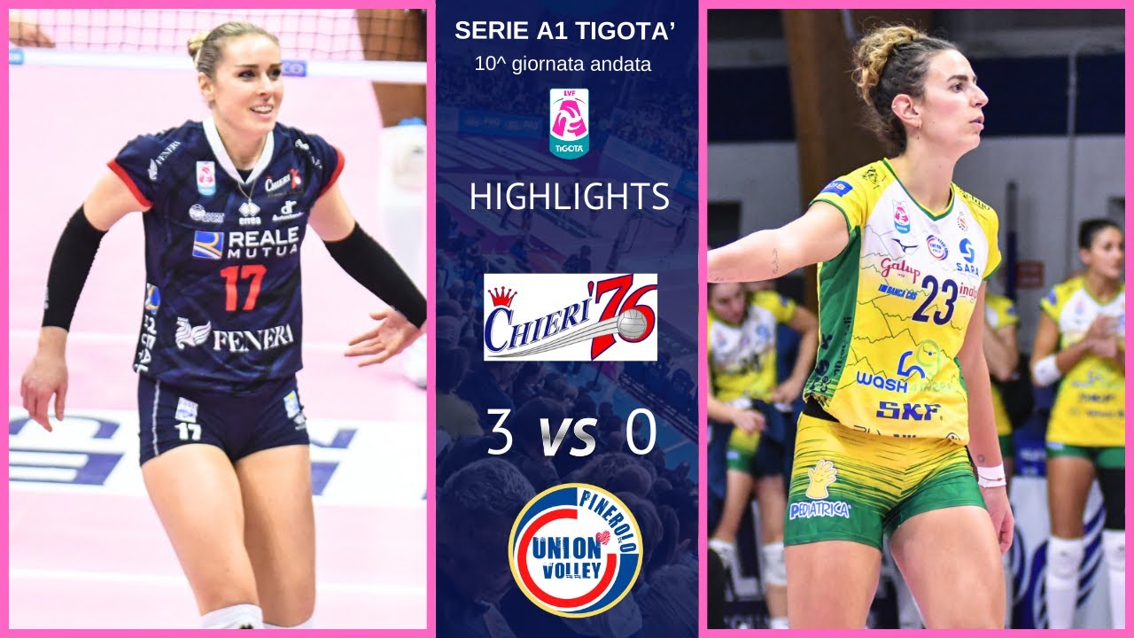 Chieri vs Pinerolo | Highlights 12^ Giornata Campionato 2024/25 Volley Femminile SerieA1 Tigotà
