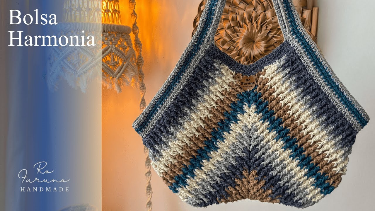 Bolsa Harmonia - Linda Bolsa de Crochê - Aula Fácil