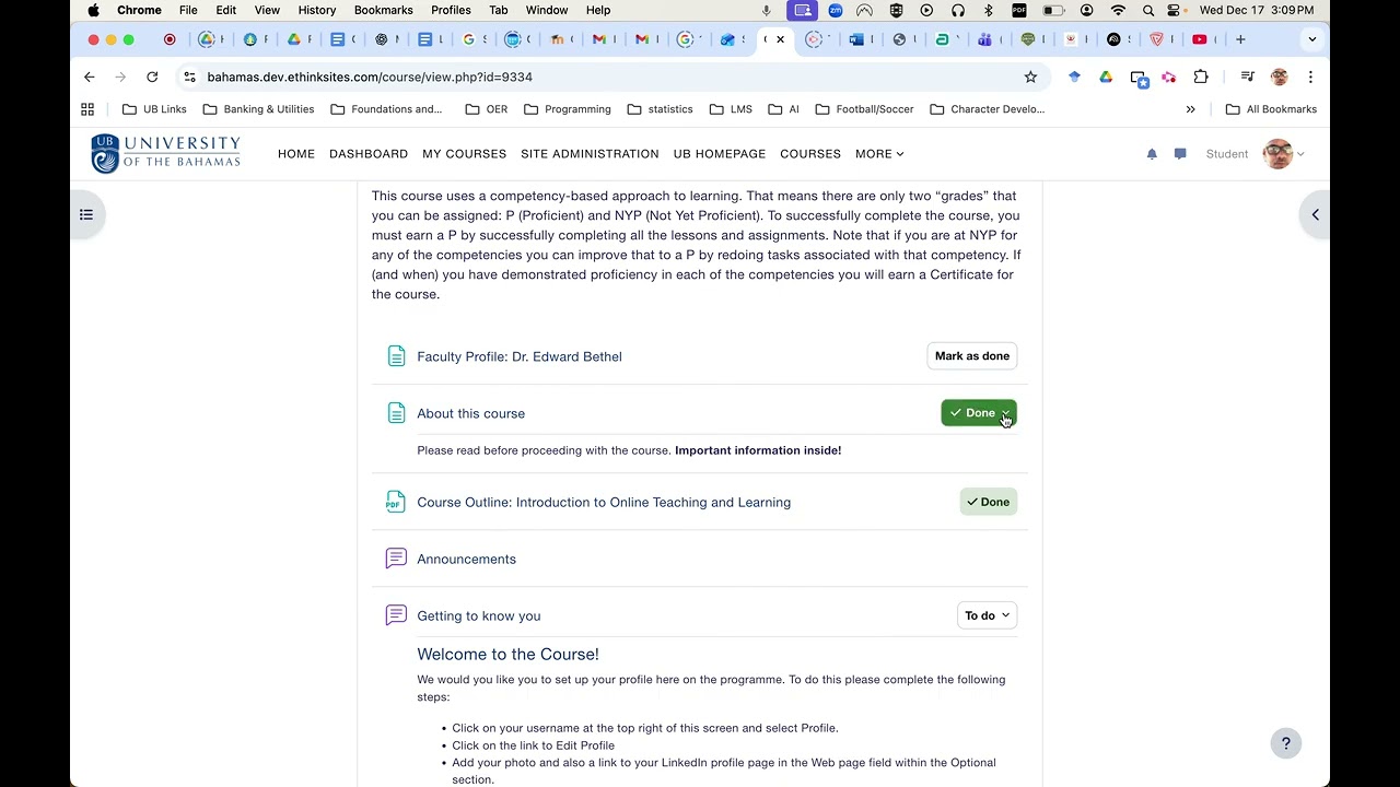 Student Introduction to the Moodle 4.5