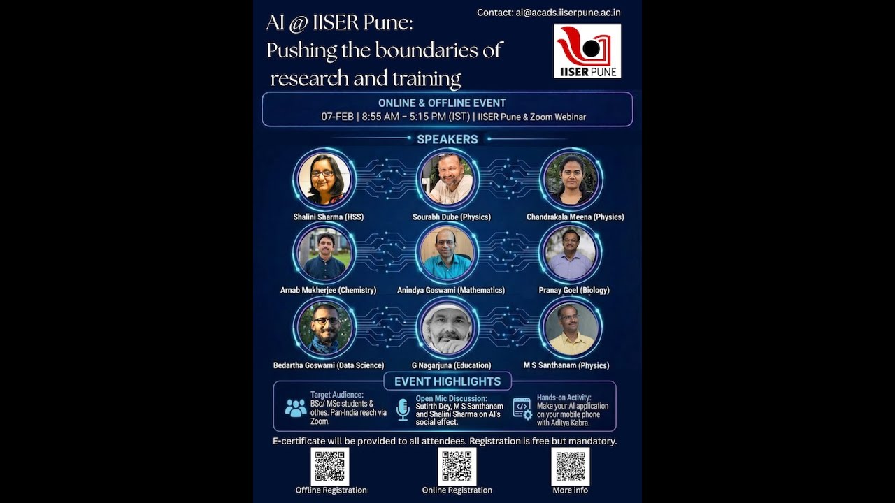 AI@IISER Pune: Pushing the boundaries of research and training