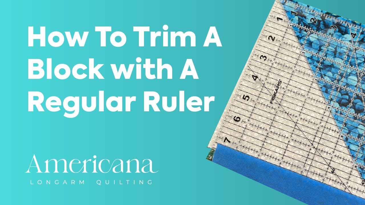Как подрезать или выровнять блоки одеяла с помощью обычной линейки &mdash; Americana Quilting