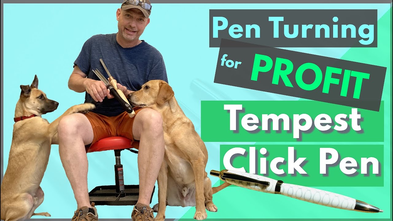 How to make a Tempest Click Pen || Turning for Beginners