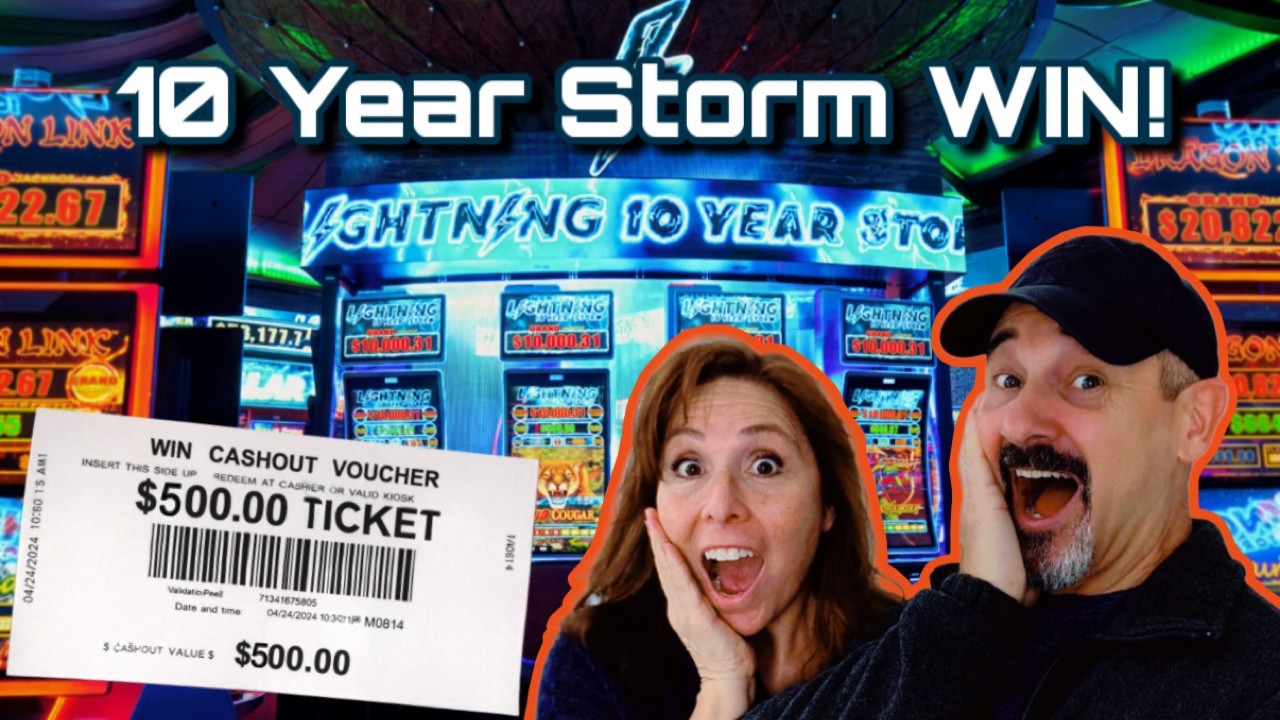 Пробую НОВЫЙ Lightning Link 10 Year Storm — сюрприз на 500 долларов!