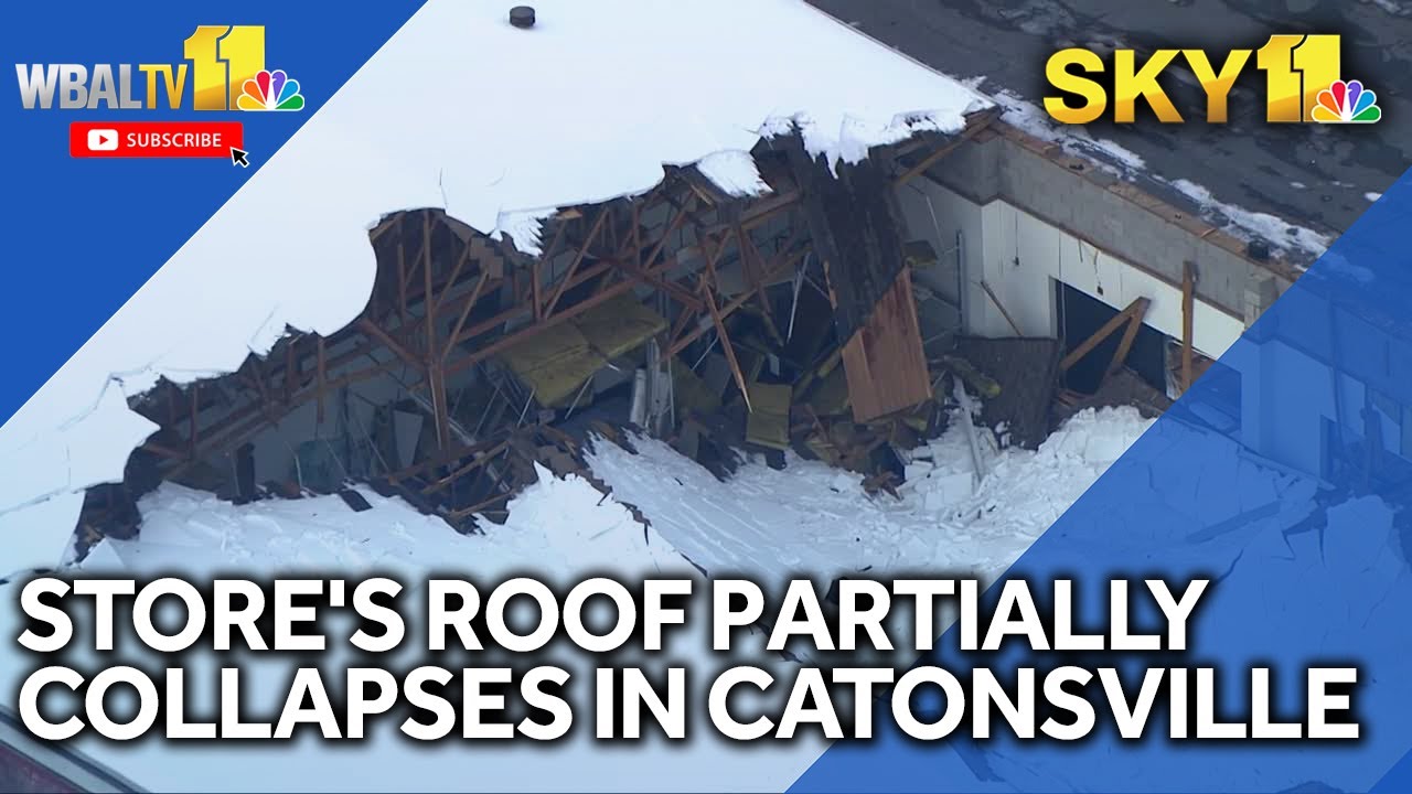 SKY 11: Partial roof collapse at Catonsville business
