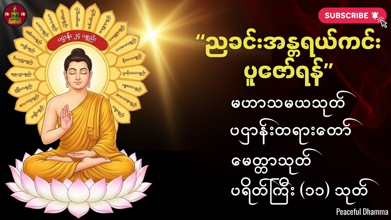 #အိပ်ယာဝင်အန္တရယ်ကင်းစေရန် မေတ္တာပို့ ပြီး အိပ်ကြည့်ပါ အန္တရာယ်ကင်းပရိတ်ပဌာန်းဂါထာတော်များ