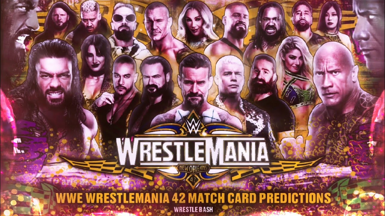 WWE WrestleMania 42 Match Card Predictions
