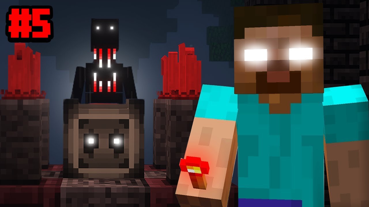Herobrine essaye de me sauver du Night Dweller... Survivre 100 jours From The fog ... #5