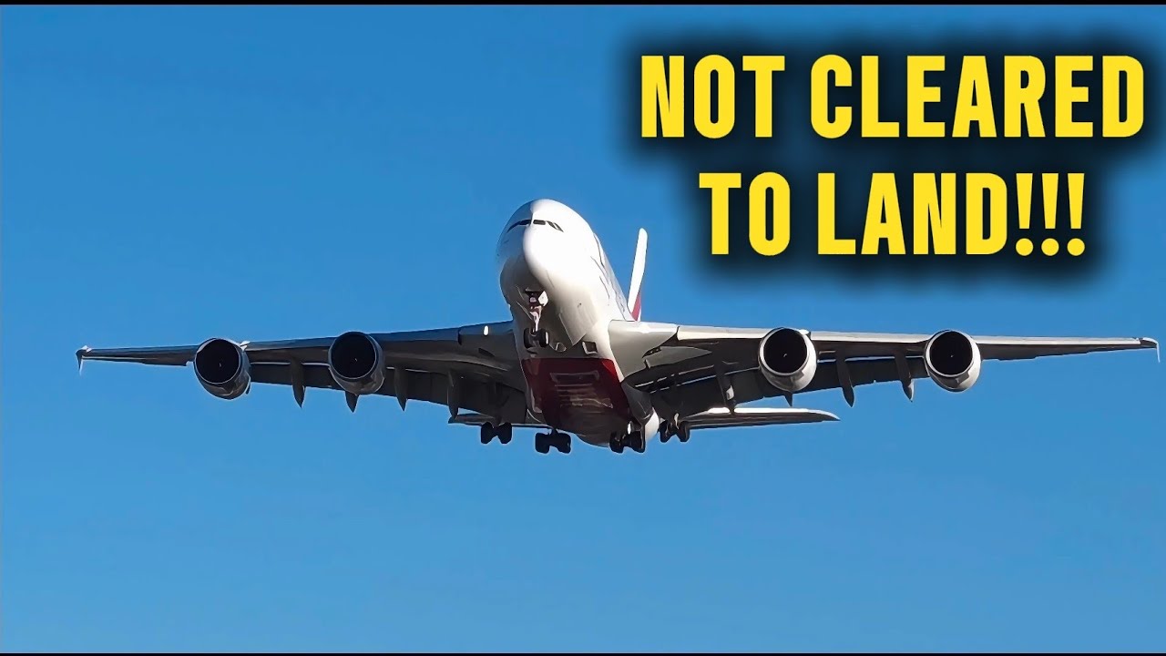 Emirates A380 ABORTS Landing! Rare Go-Around & TOGA Power ⚠️