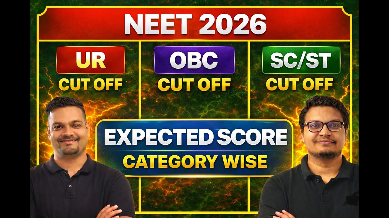 NEET 2026 Cut Off Prediction 📊 UR/OBC/SC/ST Safe Score Analysis