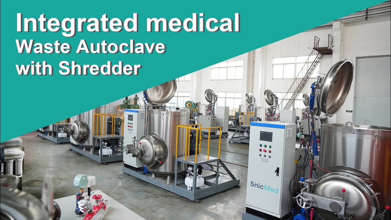 Infectious Waste Sterilizer | Integrated Medical Waste Autoclave with Shredder