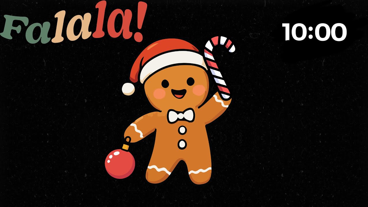 🎄🍪 10-минутный рождественский таймер обратного отсчета | Тема танцующих пряников 🕺🏠