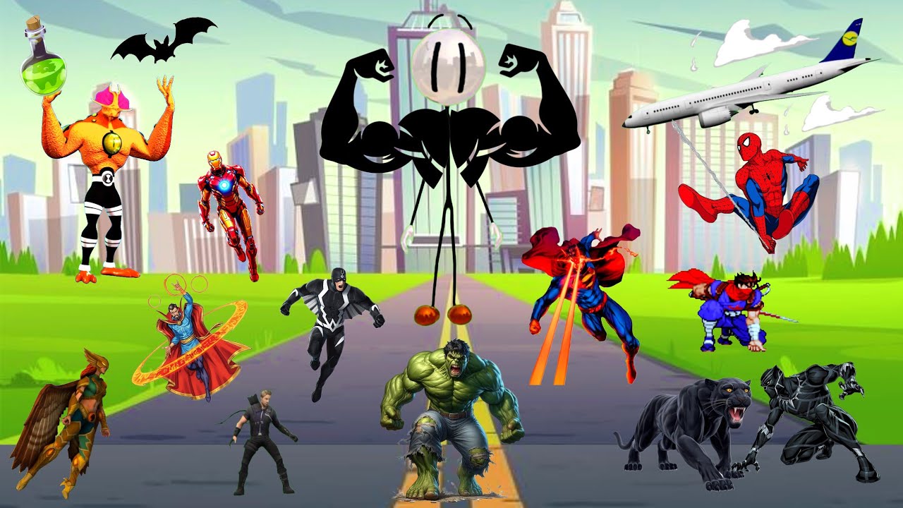 القوة الخارقة للأبطال الخارقين هل تنتهي 😱 ستيك مان وحل اللغز مع سيمبا المدرع |وقت الحدوتة