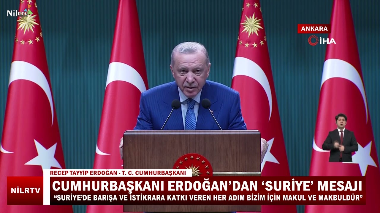 Cumhurbaşkanı Erdoğan’dan ‘Suriye’ mesajı: ‘Barış ve istikrar’ istiyoruz