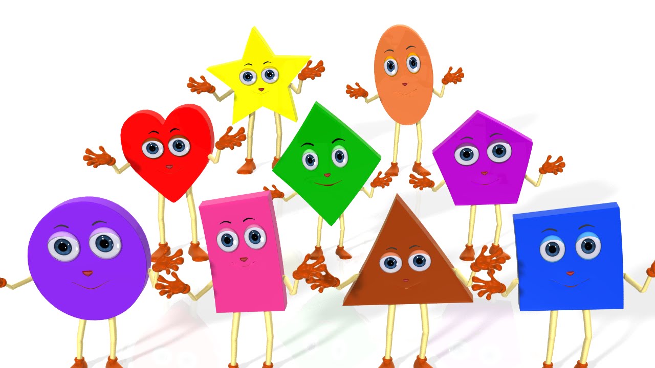 Learn Shapes Song | Colors, Vehicles, Fruits, Vegetables and Shapes Songs & Rhymes for Children
