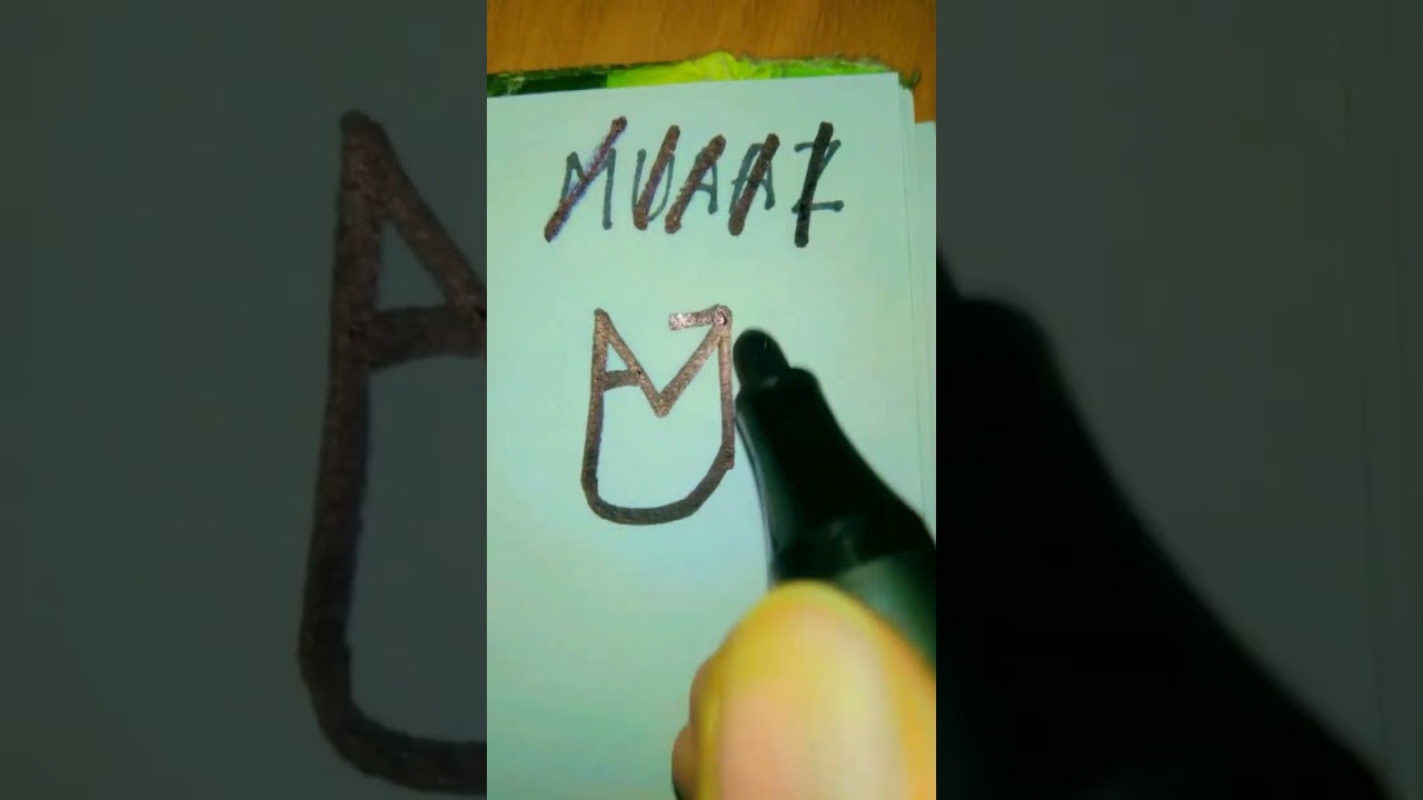 Muaaz Name Logo 😍💖 || Company Logo || #muaaz #name #company #logo #shorts #viral #khushirani.