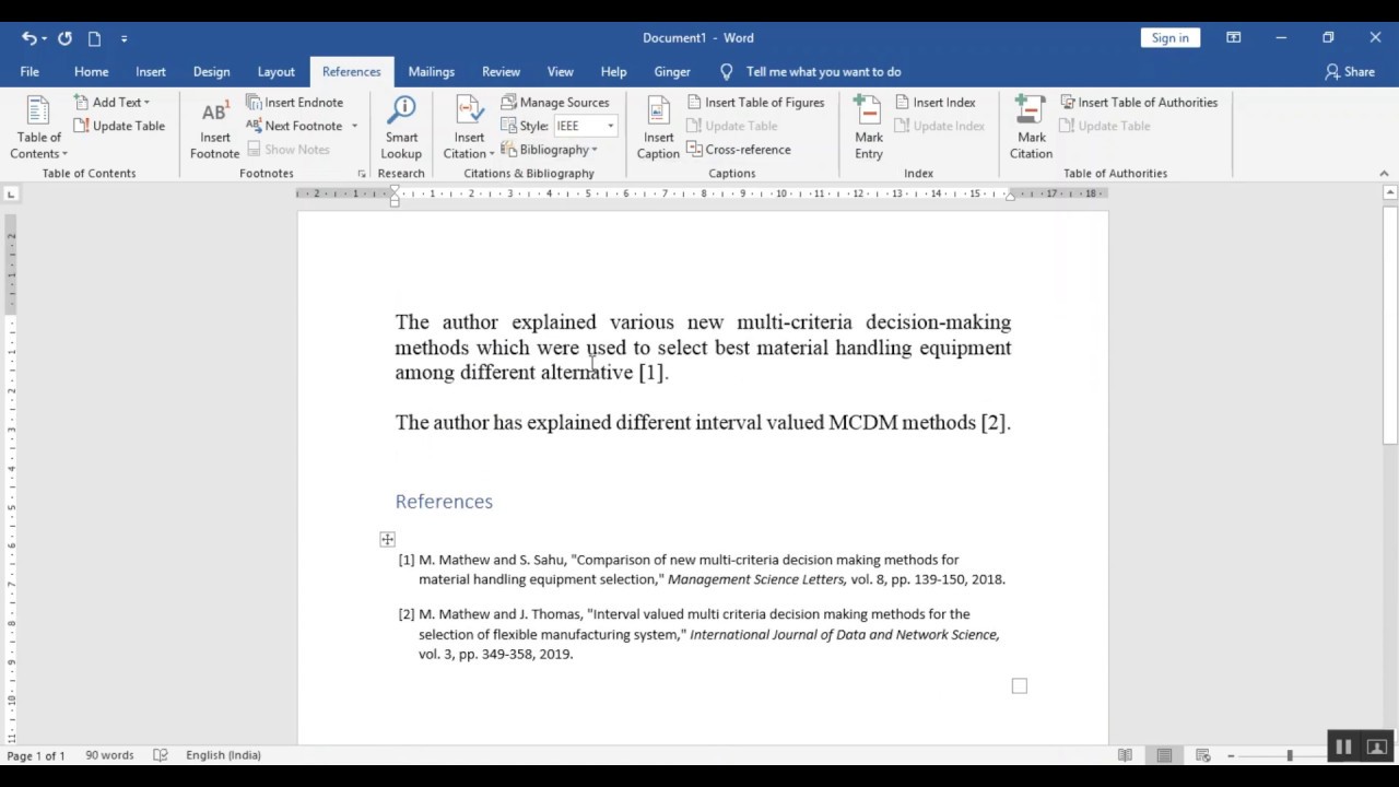 How to add references and cite them (Using Jabref reference manger)