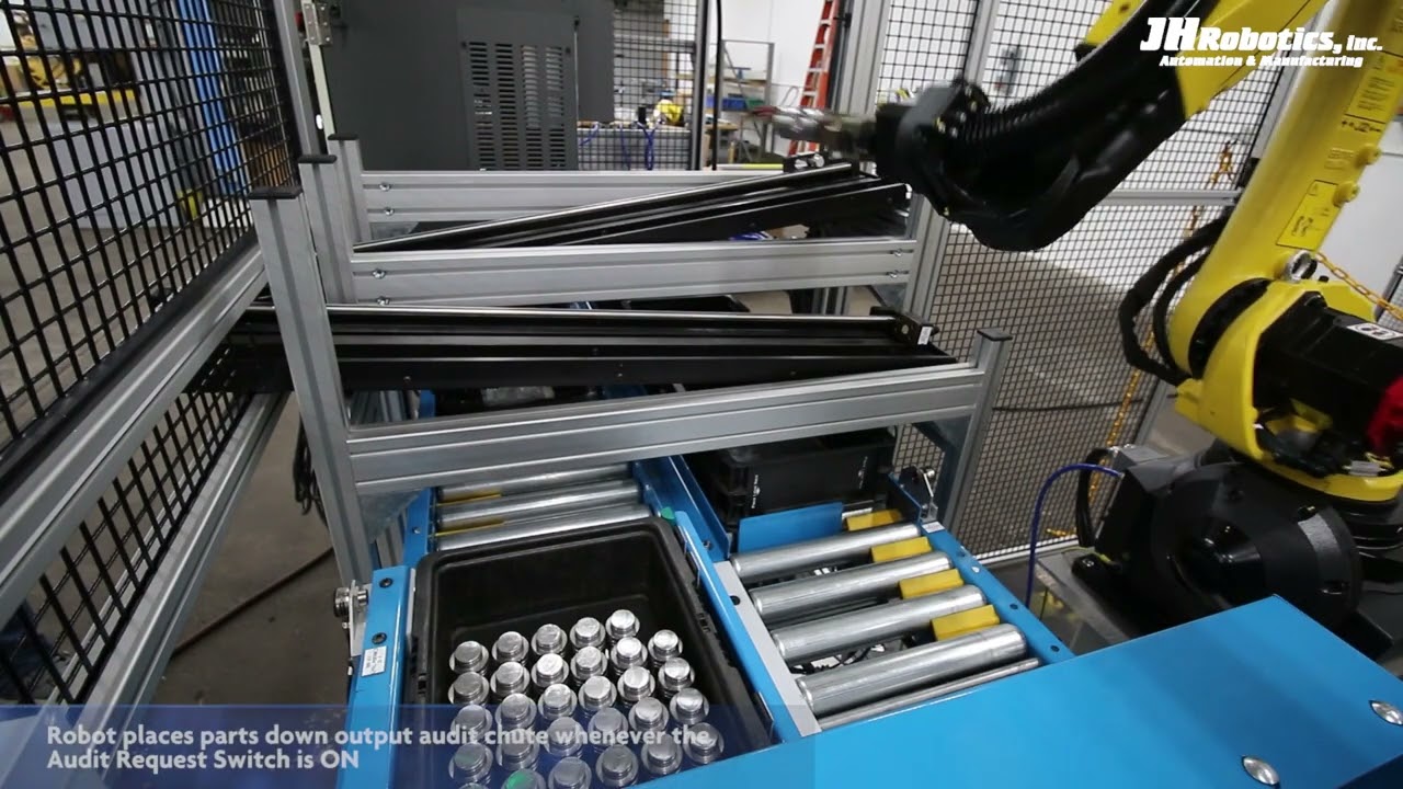 Custom Machine Tending Solution Featuring the FANUC M10iD/12 Robot