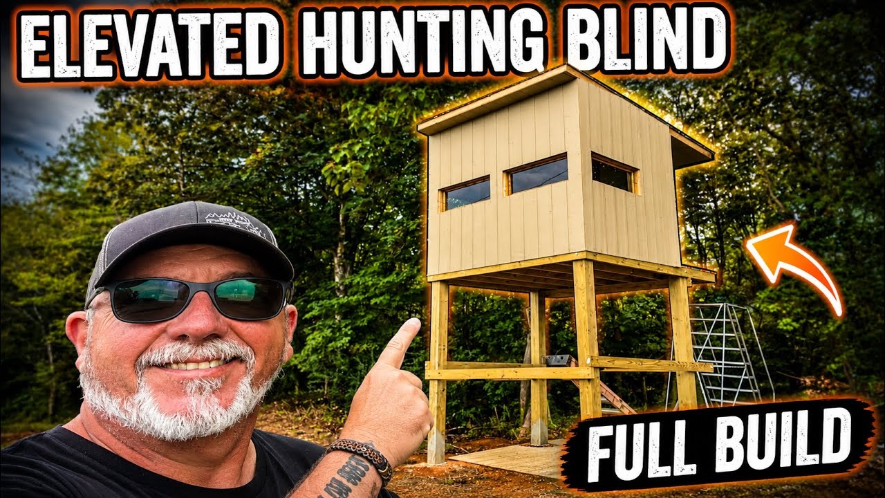 How to build a elevated hunting blind!  Step by step. 