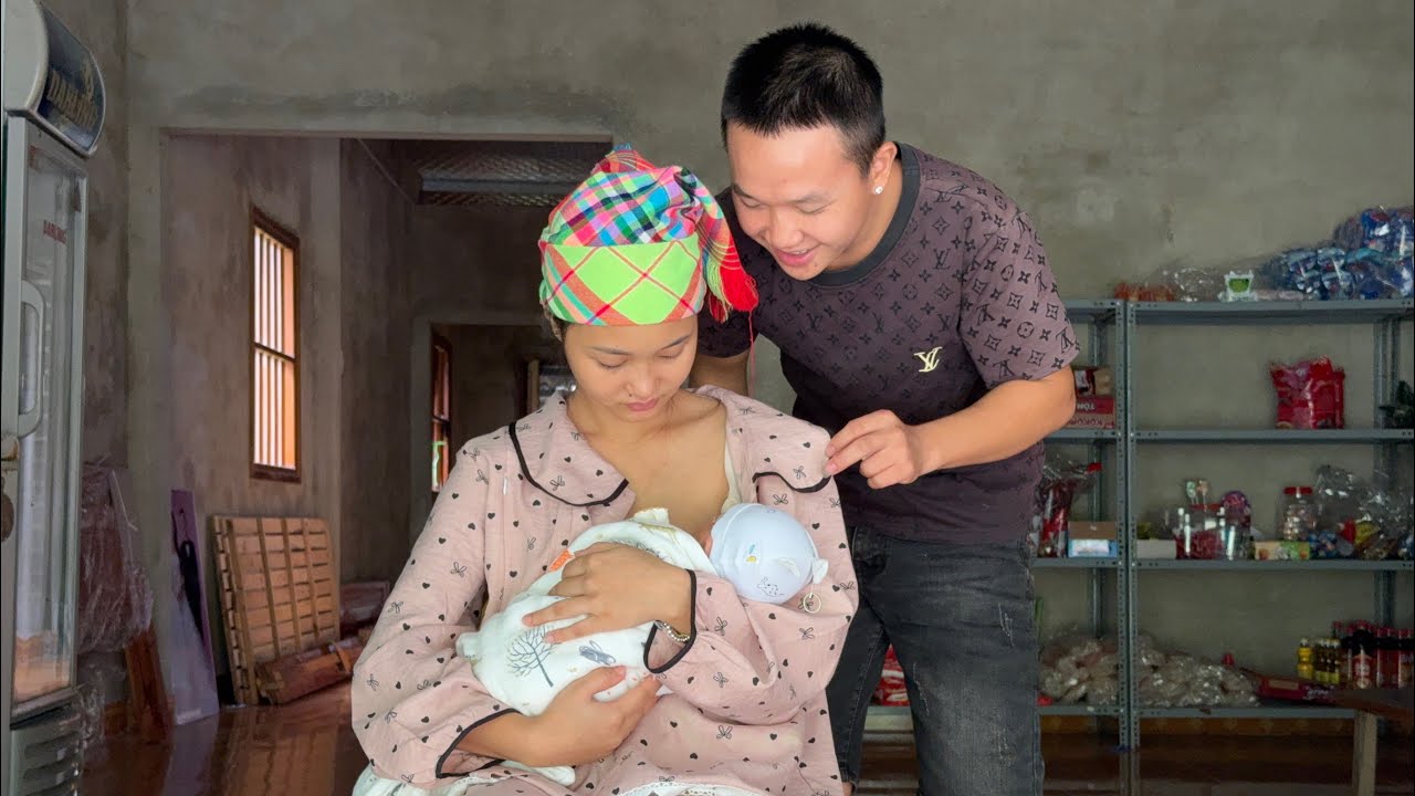 🌿 Simple happiness of a small family in the mountains and forests – Welcoming a little angel❤️❤️