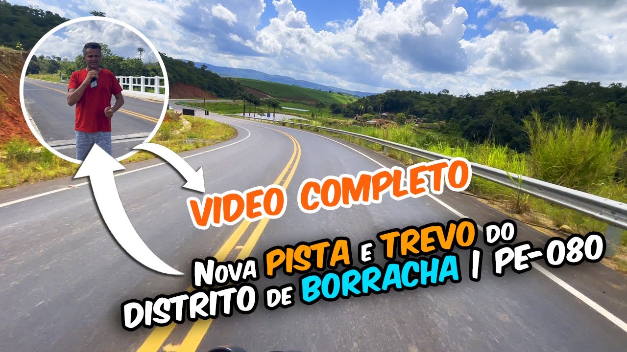 🚧 Nova PISTA e TREVO do DISTRITO de BORRACHA | PE-080🏍️✨