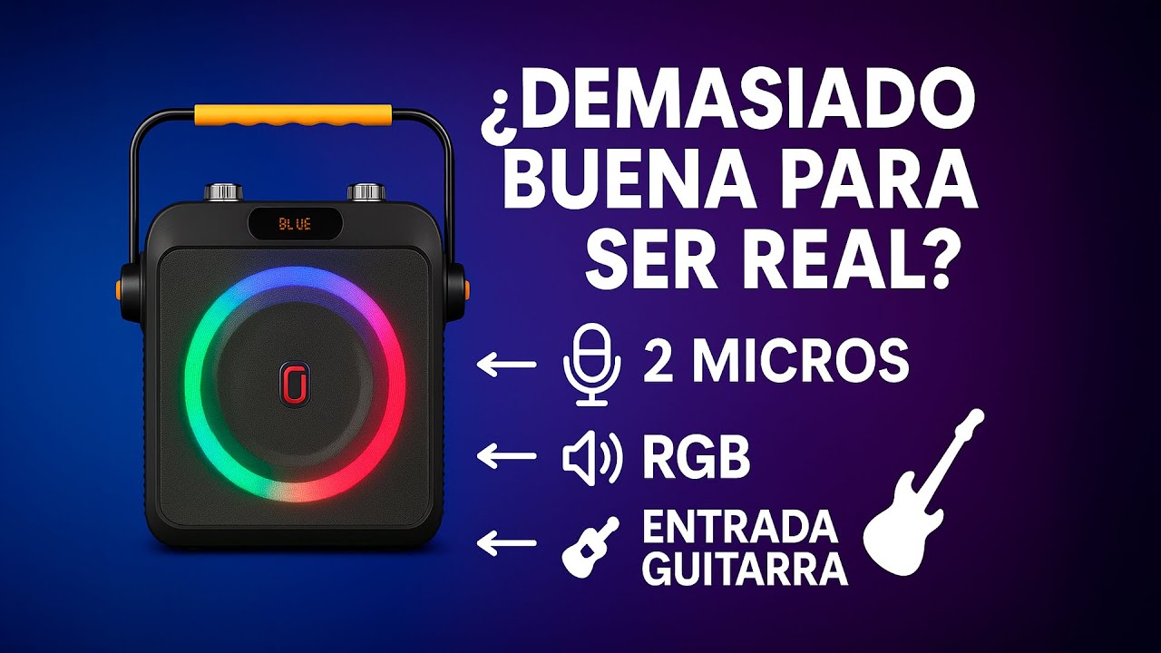 Probé esta bocina con karaoke y NO esperaba esto 😳🎤 | JYX T19-T