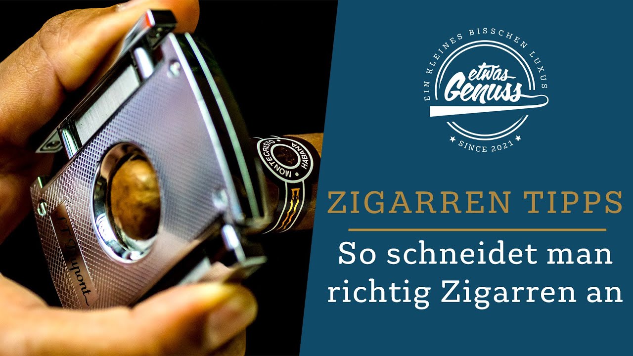 So schneidet man richtig Zigarren an