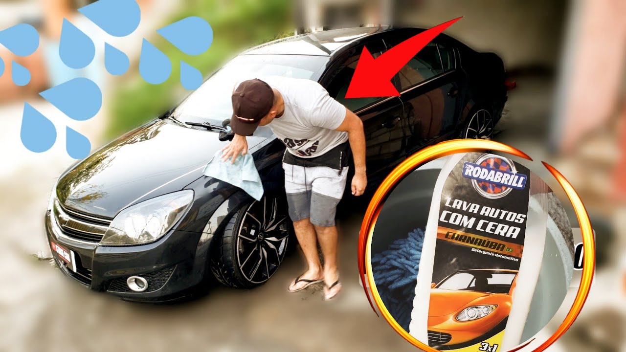 LAVANDO O CARRO Shampoo com cera carnaúba Top (Stage car)