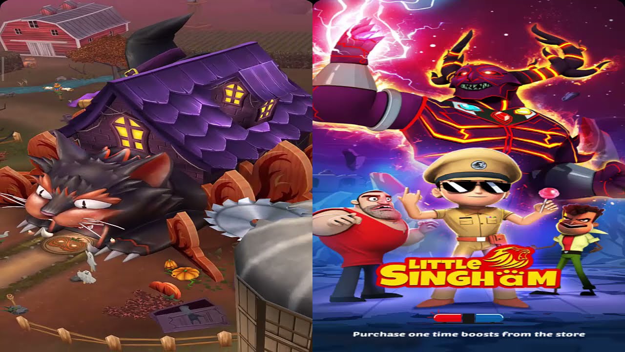 HAUNTED HARVEST TEMPLE RUN 2 VS Little SINGHAM KAAL KA AATANK