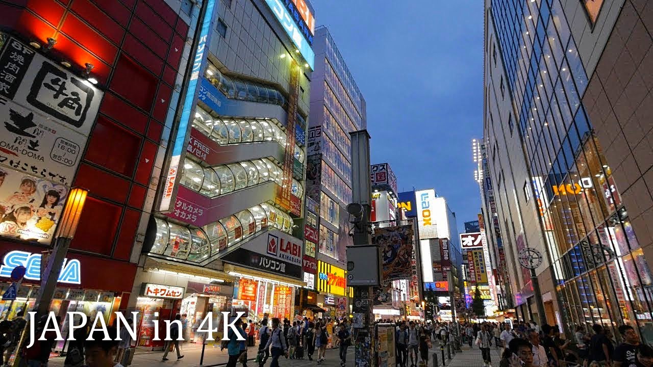 【4K】Ночная прогулка по Акихабаре