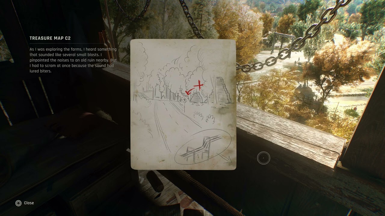 Dying Light The Beast = Treasure Hunt 07 = Treasure Map C2 01