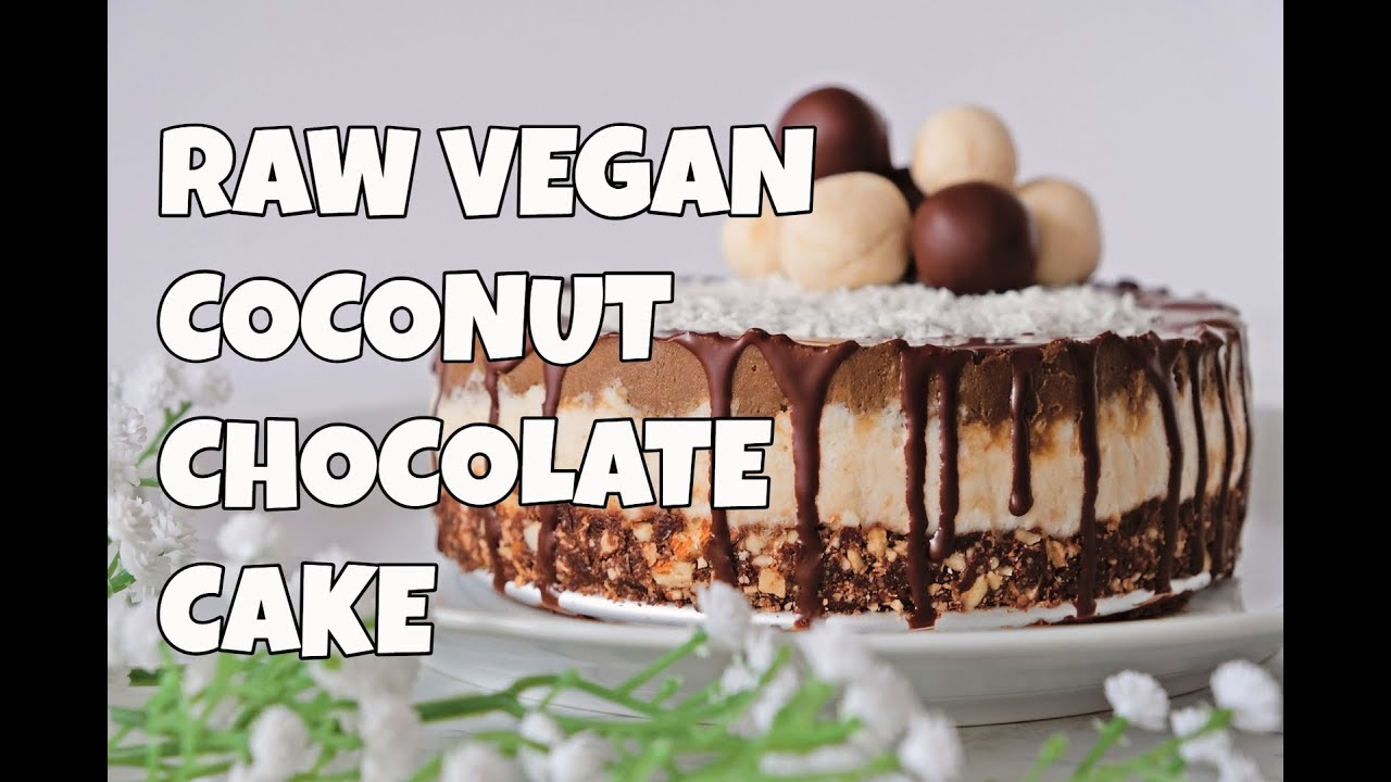 Raw Vegan Coconut Chocolate Cake / Sirova veganska torta od kokosa i čokolade