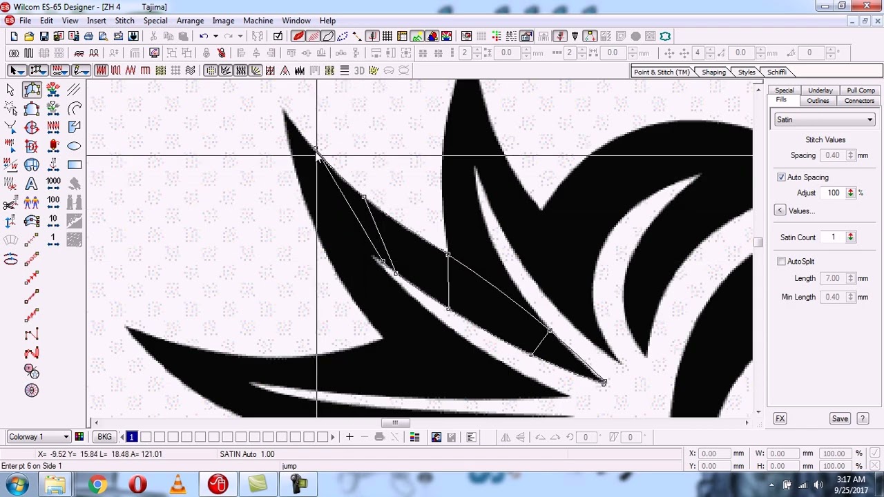 Wilcom-How to make Corner type objects with Input A tool in Wilcom Software English #wilcom