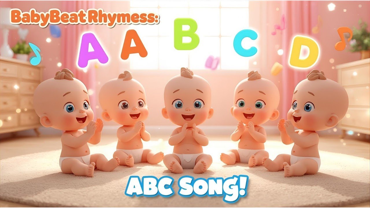 ABC Alphabet Song for Babies 👶✨ | BabyBeat Rhymes | Newborn Learning Song | A to Z Nursery Rhyme