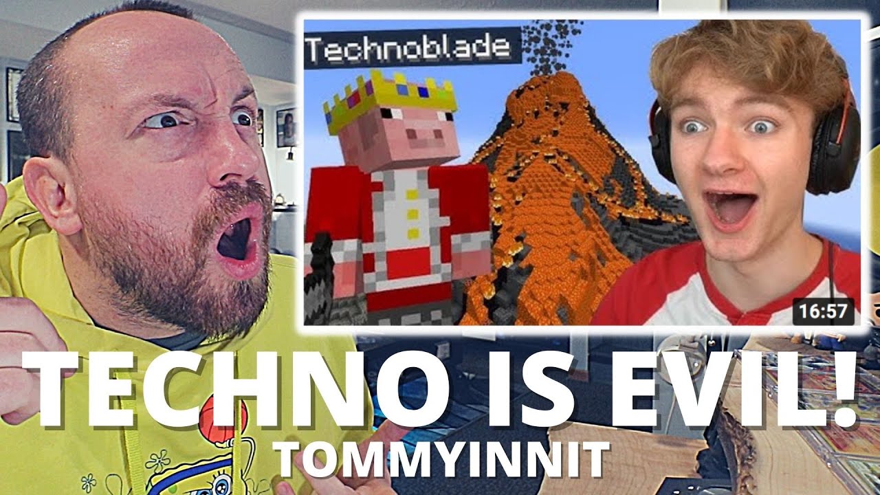 TECHNOBLADE IS EVIL! TommyInnit 100 Minecraft YouTubers VS Natural Disasters! (FIRST REACTION!)