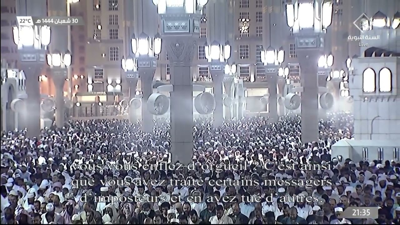 1st Ramadan 1444 Madeenah Taraweeh Sheikh Ahmad al Hudhaify