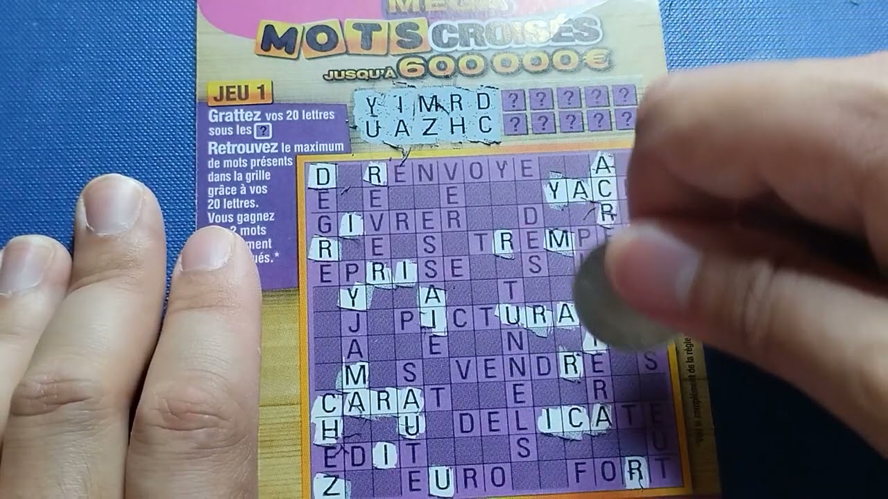 grattage des 2 super 5 ou 50, 1 ticket d'or, 1 méga mot croisé
