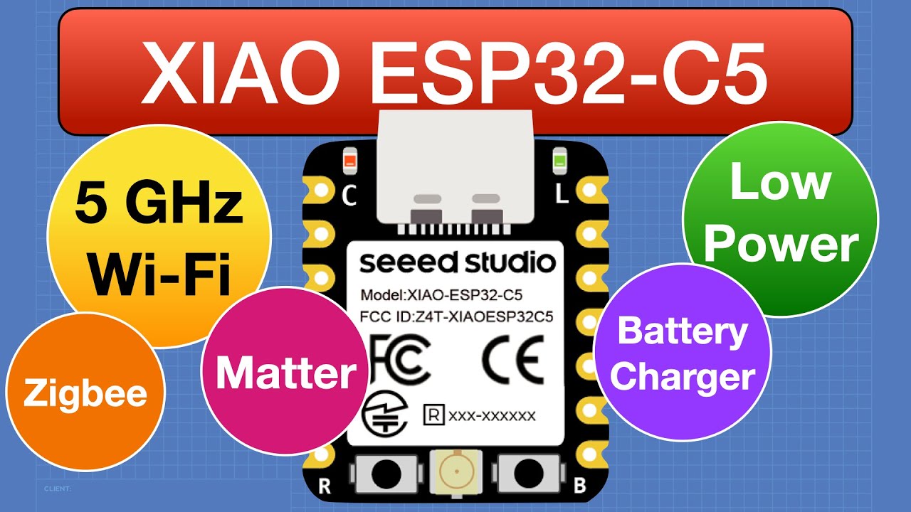 XIAO ESP32-C5 - 5 GHz Wi-Fi IoT Powerhouse