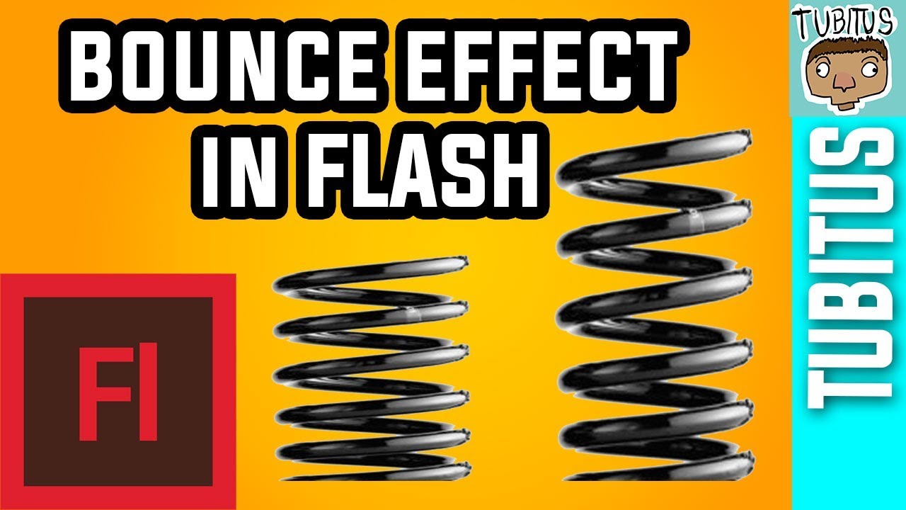 How to make a spring bounce effect in Adobe Flash / easy animation tutorial