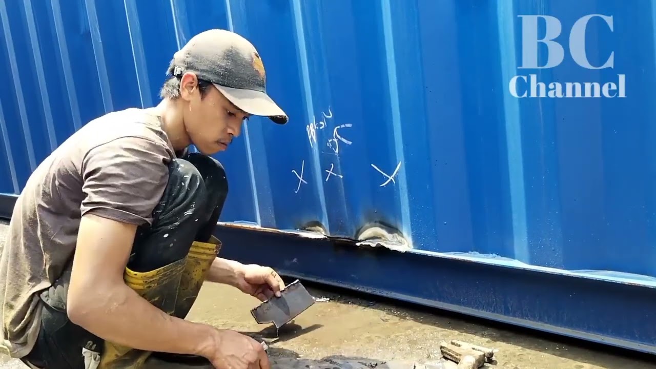 REPAIR CONTAINER || Cara mudah memperbaiki container || Bottom Rail