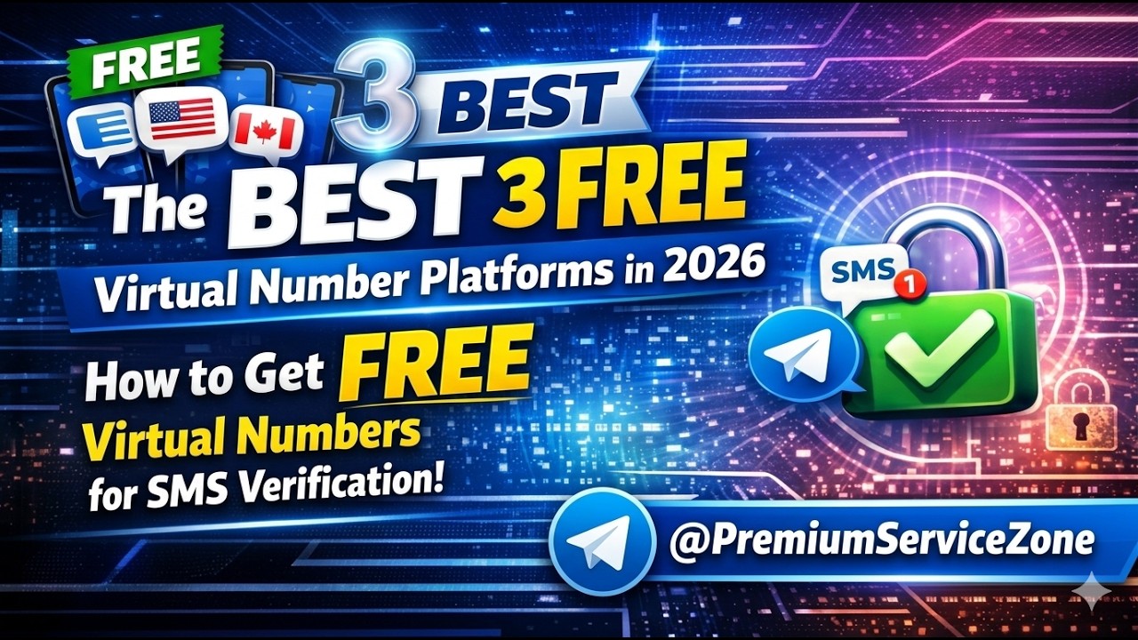 Top 3 FREE Virtual Number Sites 2026  || OTP Working for All Apps (100% Worked)