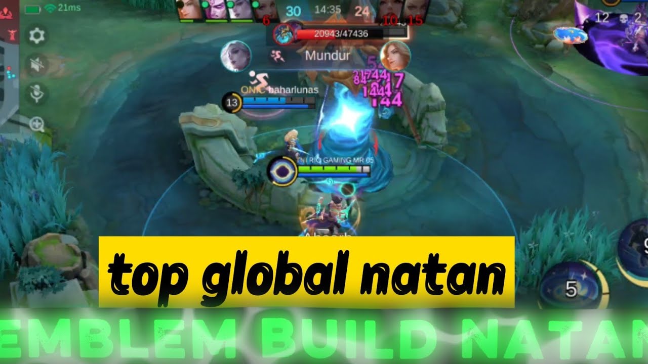 NATAN BEST BUILD GAMEPLAY NATAN TOP GlOBAL NATAN GOLD LANE GAMEPLAY NATAN - MLBB 