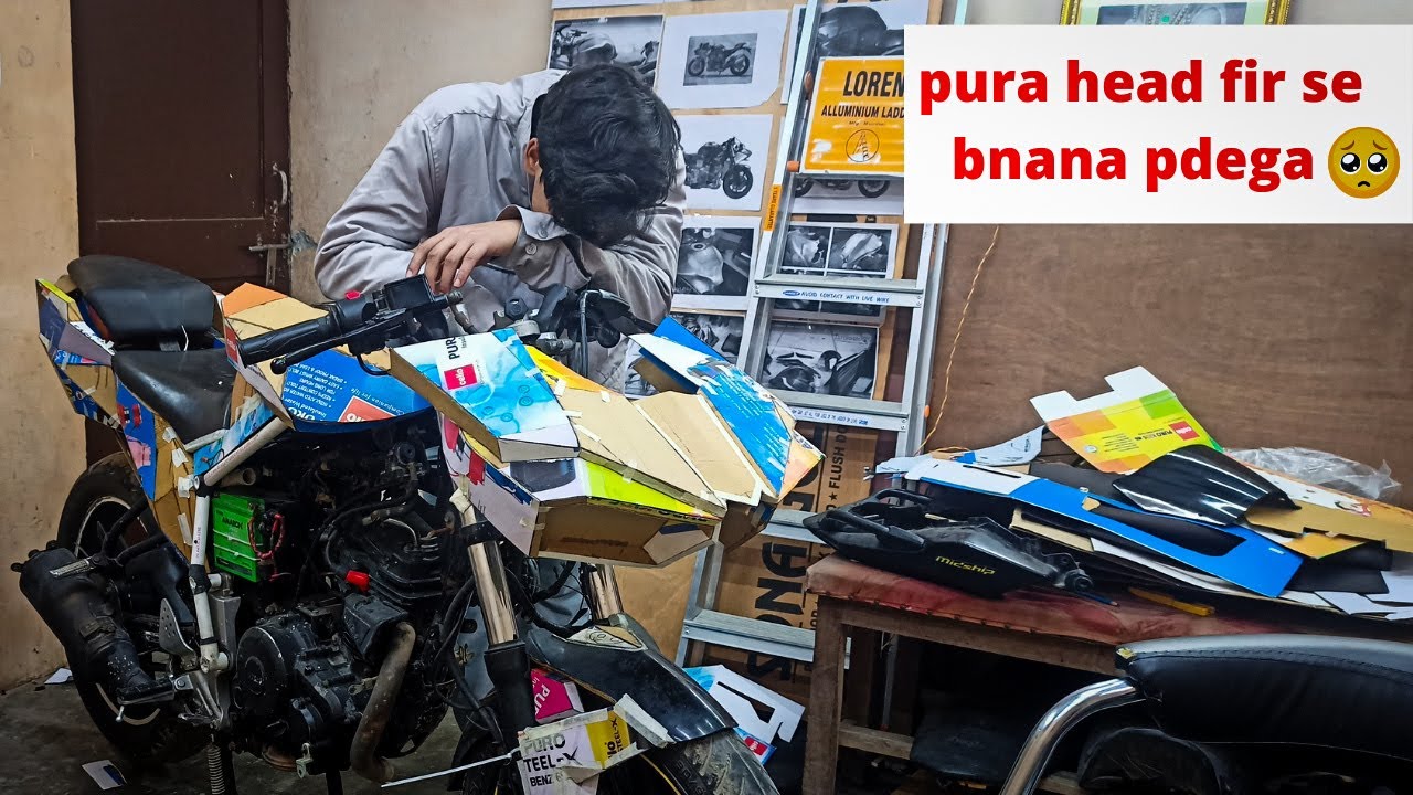 head part dubara bnana pdega 🥺 - Kawasaki NINJA H2 | cool engineers
