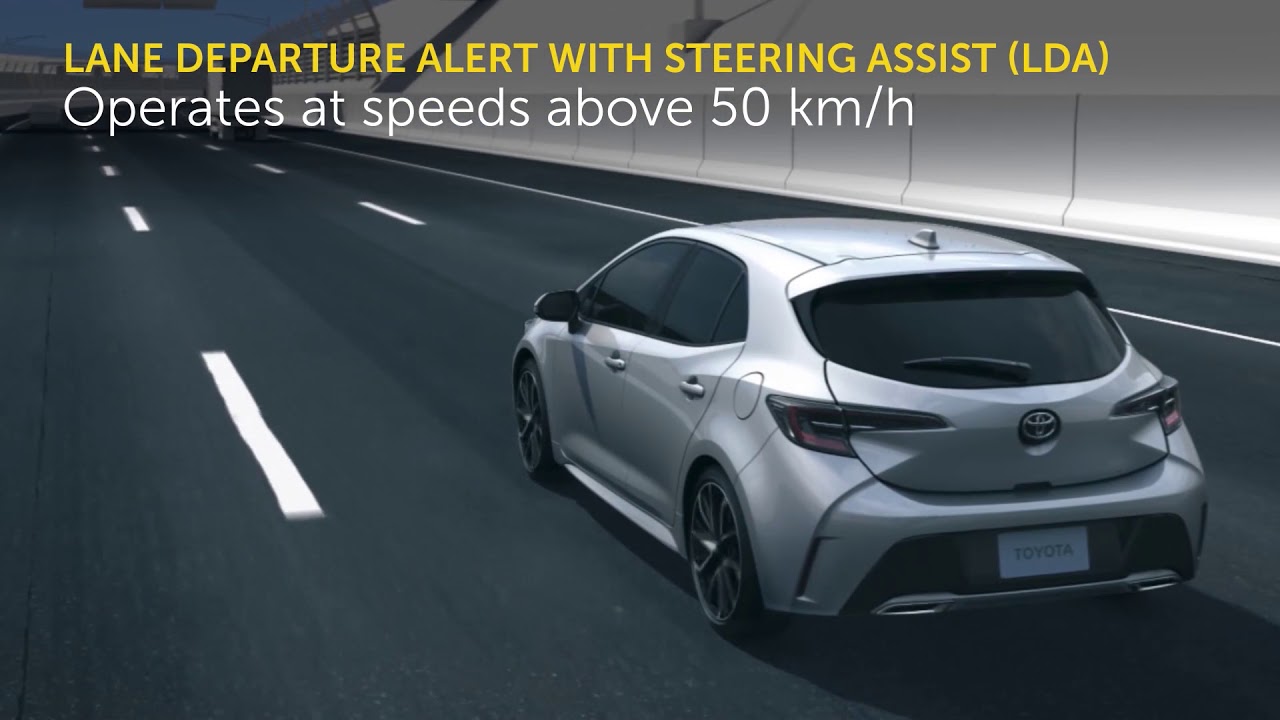 How does Toyota's Lane Departure Alert With Steering Assist work?