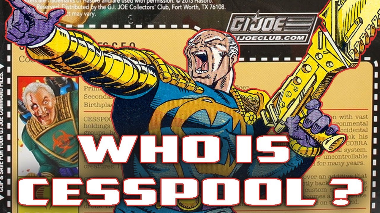 History and Origin of GI Joe's CESSPOOL! Cobra Commander's CEO