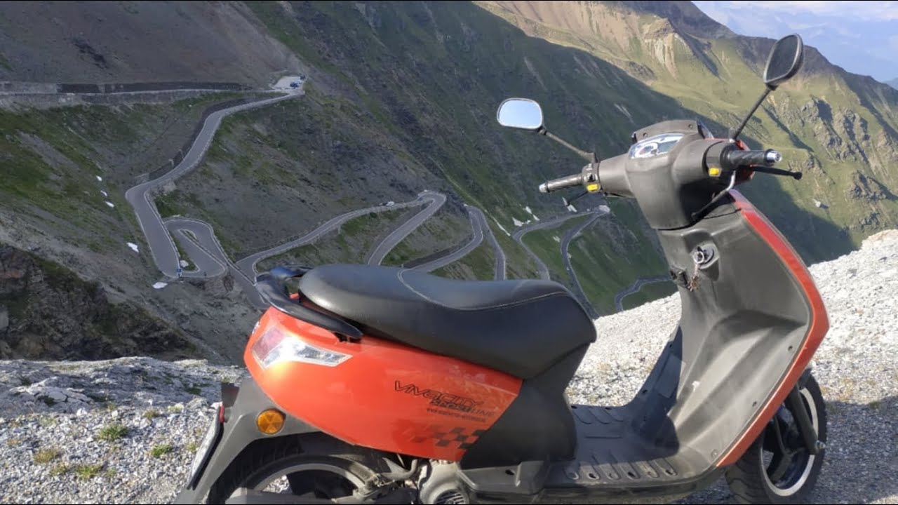 Von Augsburg zum Stilfserjoch mit 50er Roller!!